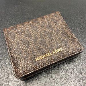 Michael Kors Brown Jet Set MD Carryall Wallet